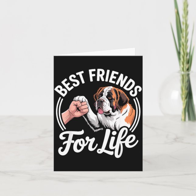 Tarjeta Cool Saint Bernard Costume For Men Women St. Berna (Anverso)