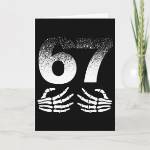 Tarjeta Cool Six Seven Gen Alpha jerga meme popular Tenden
