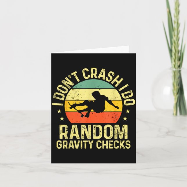 Tarjeta Cool Skateboard Art For Men Women Skateboarding Sk (Anverso)