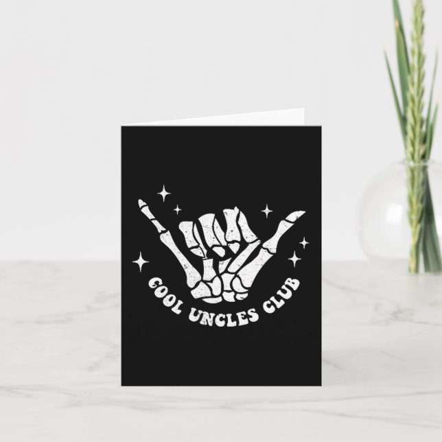 Tarjeta Cool Uncles Club Uncle Cke Birthday Father's Day  (Anverso)