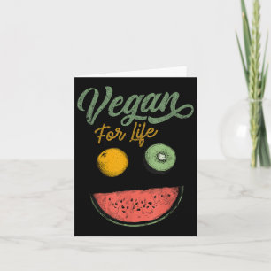 Tarjeta Cool Vegano Para Toda La Vida Comida Vegetariana D