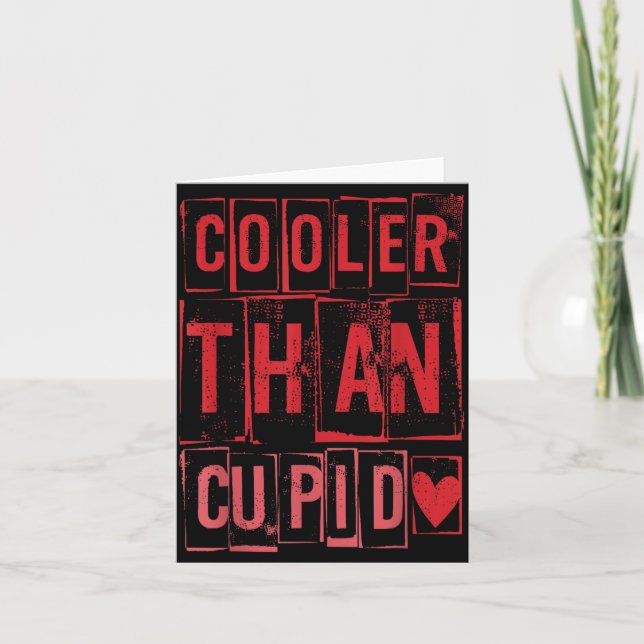 Tarjeta Cooler Than Cud Cute Valentine's Day Kids Boys Gir (Anverso)