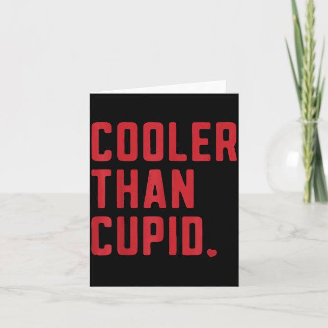 Tarjeta Cooler Than Cud Cute Valentine's Day Kids Boys Gir (Anverso)