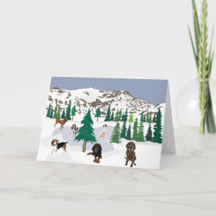 Tarjeta Coonhounds de montaña