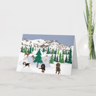 Tarjeta Coonhounds de montaña