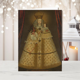 Tarjeta Coordenada de estampado de nuestra Señora de Guapu