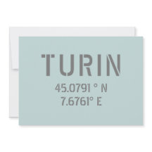 Coordenadas de latitud y longitud de Turín Italia