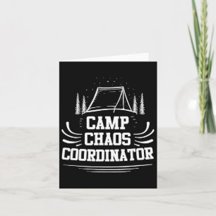 Tarjeta Coordinador de Camp Chaos - Campamento de aventura