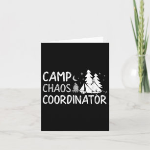 Tarjeta Coordinador de Camp Chaos Director de verano Conse