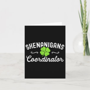 Tarjeta Coordinador de Shenanigans Feliz Día de San Patric