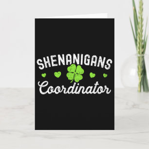 Tarjeta Coordinador de Travesuras Feliz Día de San Patrici