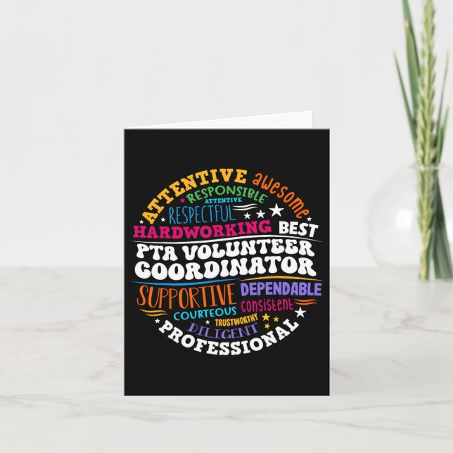 Tarjeta Coordinador De Voluntarios De La Ociación De Los P (Anverso)