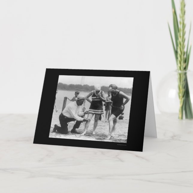 Tarjeta Cop Medición De La Longitud Del Traje De Bañera 19 (Anverso)