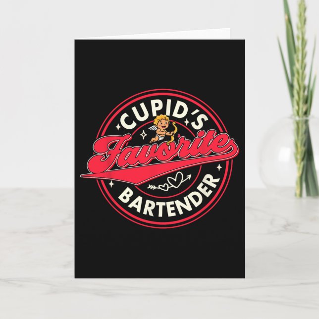 Tarjeta Copa del Bartender del Día de San Valentín Favorit (Anverso)