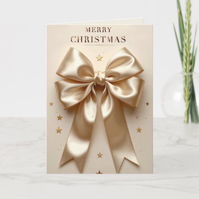 Tarjeta Copas de Champán de Lujo Feliz Navidad Fiesta (Anverso)