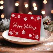Copia de Copos de Nieve Simples Felices Fiestas Ro