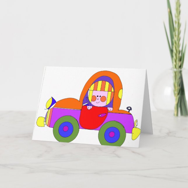 Tarjeta copia del ilustrador del coche 300dpi (Anverso)