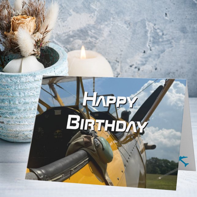Tarjeta Cópito de avión, Guay Aviation Pilot Cumpleaños (Subido por el creador)