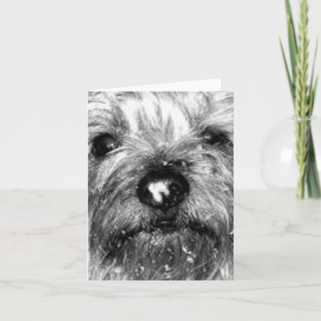 Tarjeta copo de nieve (Anverso)