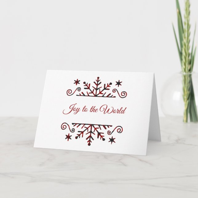 Tarjeta Copo de nieve (Anverso)