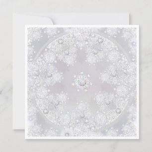 Tarjeta Copo de nieve blanco