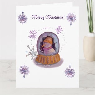 Tarjeta Copo de nieve de los navidades