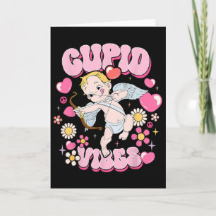 Tarjeta Copo Groovy de San Valentín Vibraciones de Cupido