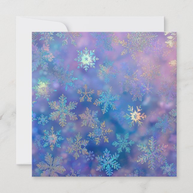 Tarjeta Copos de nieve irlandeses (Anverso)
