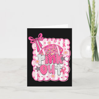 Tarjeta Coqueta de colza rosada rosada de coqueta rosada d