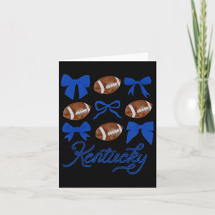 Tarjeta Coqueta de fútbol de Kentucky para mujeres 