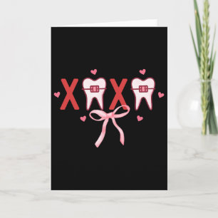 Tarjeta Coqueta Diente Xoxo Dentista Higienista Equipo Den
