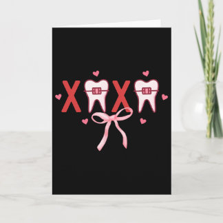 Tarjeta Coqueta Diente Xoxo Dentista Higienista Equipo Den