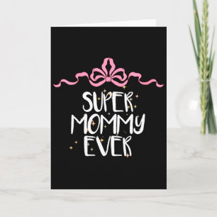 Tarjeta Coqueta Divertida Mujer Mamá Superior Diciendo Coq