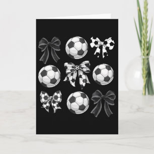 Tarjeta Coqueta Fútbol Lazos Día de Partido Fútbol Mamá Ma