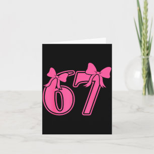 Tarjeta Coqueta Nk Preppy Lazo Encaje 67 Sesenta Y Siete M