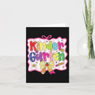 Tarjeta Coqueta preppy para el regreso a clases jardín de 