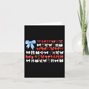 Tarjeta Coqueta Rojo Blanco Y Azul Estadounidense Se Mezcl
