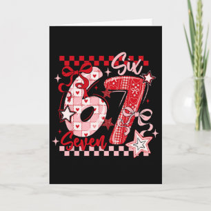 Tarjeta Coqueta San Valentín 67 Sesenta y Siete Preppy Cor