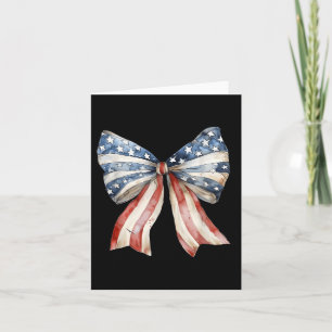 Tarjeta Coquette American Bow Independence Day Shirt