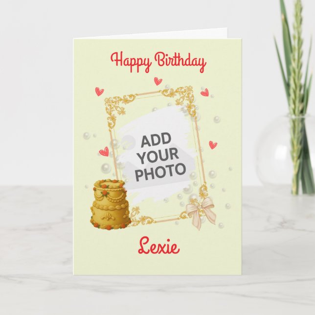 Tarjeta Coquette Birthday Card (Anverso)