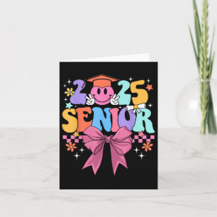 Tarjeta Coquette Bow Senior 2025 Cl De 2025 Graduation Smi