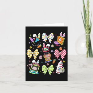 Tarjeta Coquette Bow Sonographer Easter Ultrasonido Tech R