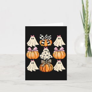 Tarjeta Coquette Cute dobla la estación de calabaza fantas