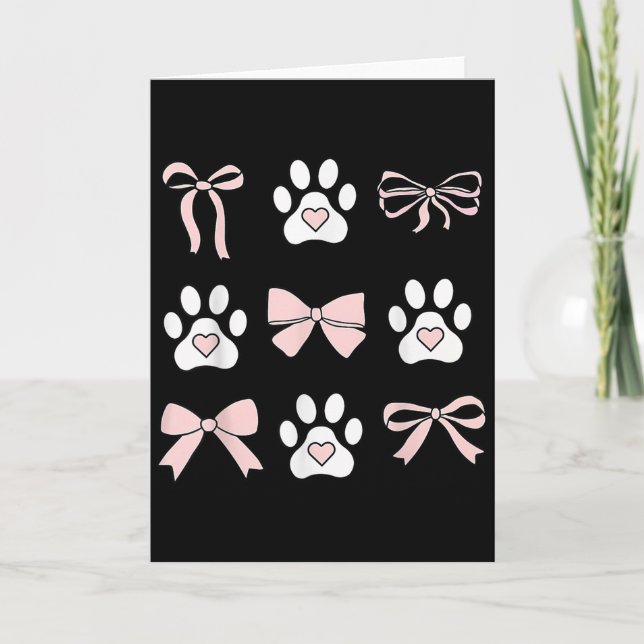 Tarjeta Coquette Dog Balletcore Pet Lover Veterinarian Vet (Anverso)