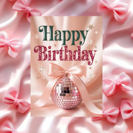 Tarjeta Coquette Pink Bow Sweet Sixteen Party