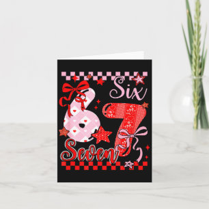 Tarjeta Coquette san valentín 67 seis siete preppy lindo c