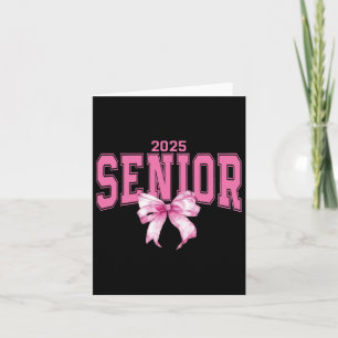 Tarjeta Coquette Senior 2025 Pink Bow