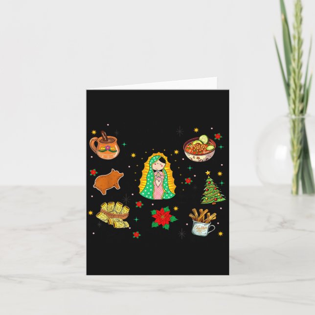 Tarjeta Coquette Tis The Season Mexican Christmas Spanish  (Anverso)