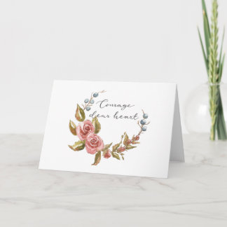 Tarjeta Coraje querido corazón