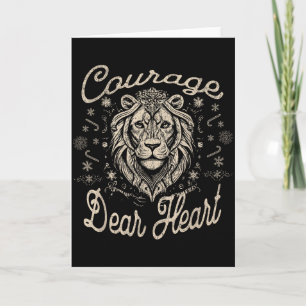 Tarjeta Coraje Querido Corazón Fe Cristiana Religiosa Insp